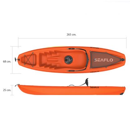 Kayak Recreativo Seaflo Sit on 1 Persona - Imagen 2