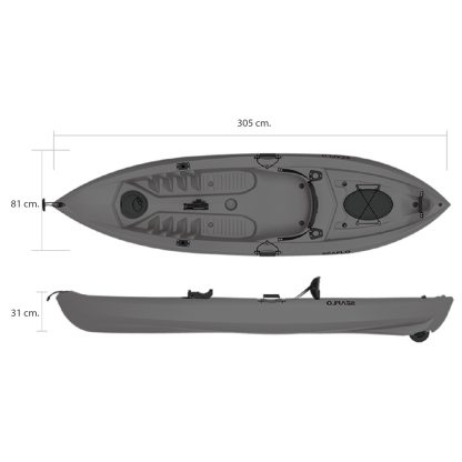 Kayak Recreativo Seaflo Huapi Pesca. - Imagen 2