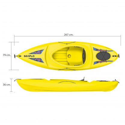 Kayak Recreativo Seaflo Kalkin 1 Persona. - Imagen 2